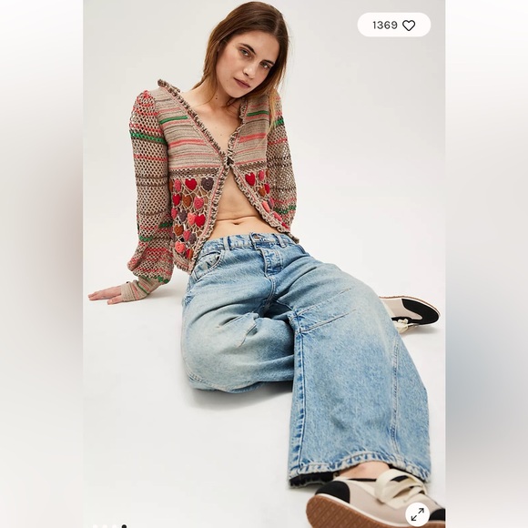 Free People Heart Eyes Cardi - Picture 2 of 10